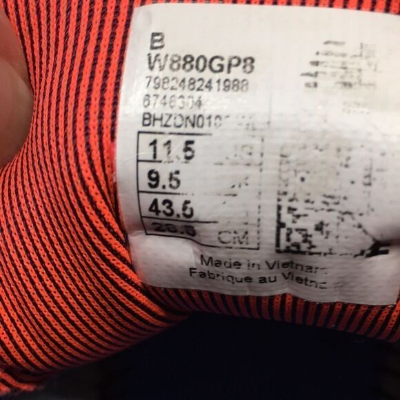 New balance 880 Trufuse Sneakers running shoes Sz 11.5 EU 43.5 - Picture 9 of 16